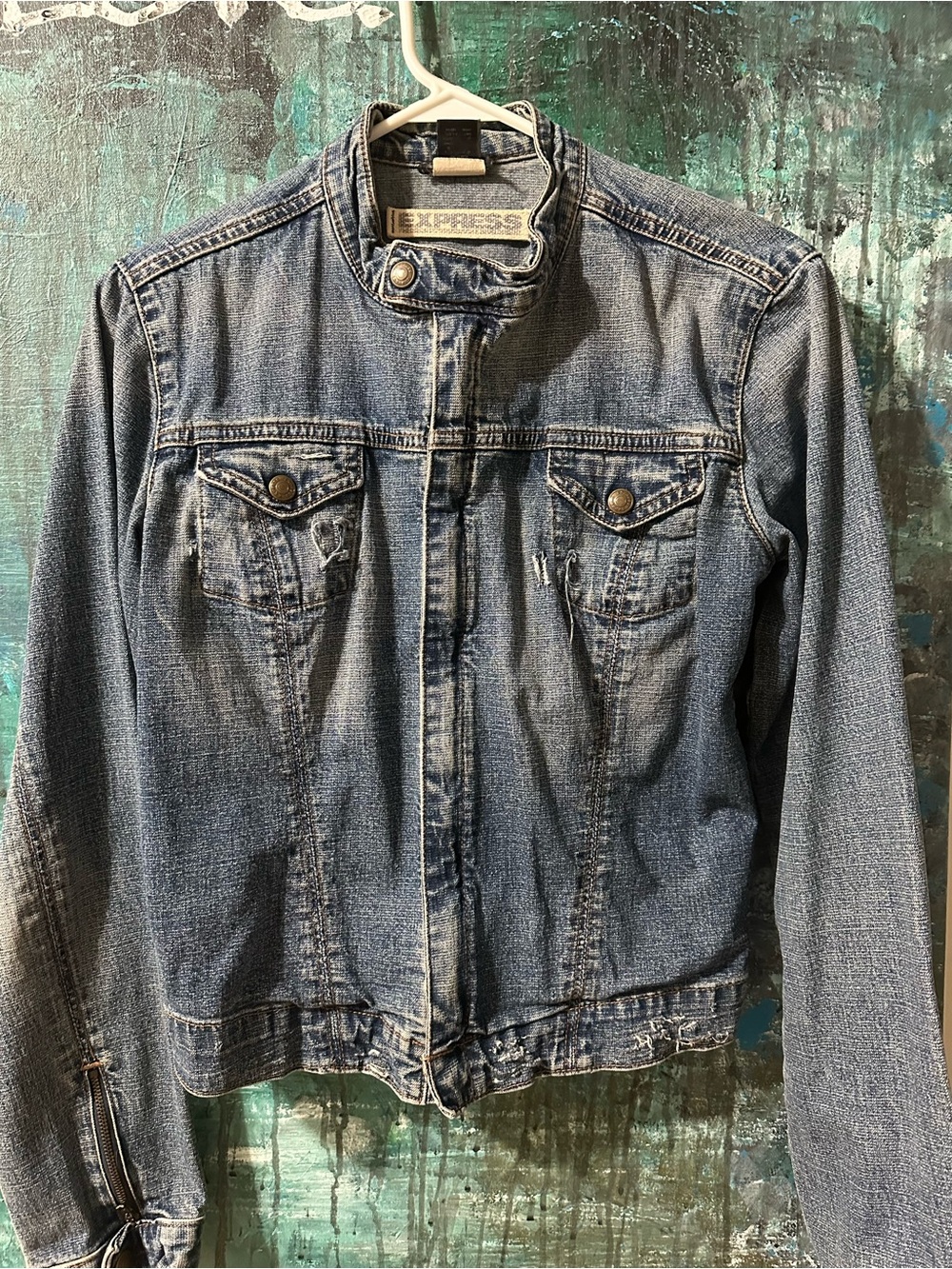 Vintage Express Blue Denim Jean Jacket